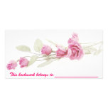 Romantic Red Rose Bookmark Photo Card