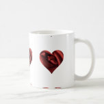 Romantic Red Rose Heart Coffee Mug