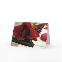 Romantic Red Rose Love cards