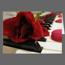 Romantic Red Rose Love cards