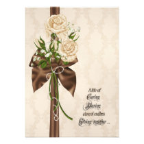 Romantic Rose Bouquet Custom Announcement