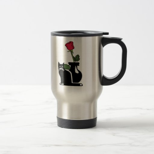 Romantic Rose Kitty Mug