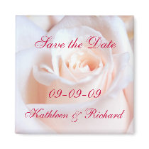 Romantic Rose Save the Date Wedding Magnet