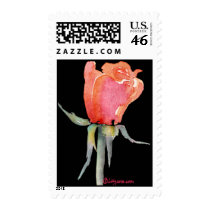 Romantic Rosebud Wedding Postage