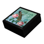 Romantic Roses Musical Peacock Jewelry Box