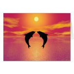 Romantic Sea Dolphin Love Card Romantic Sea Dolphin Love Card