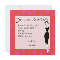 Romantic Songstress invitations