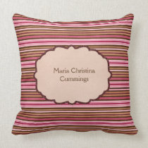 Romantic Stripes Pillow pillows