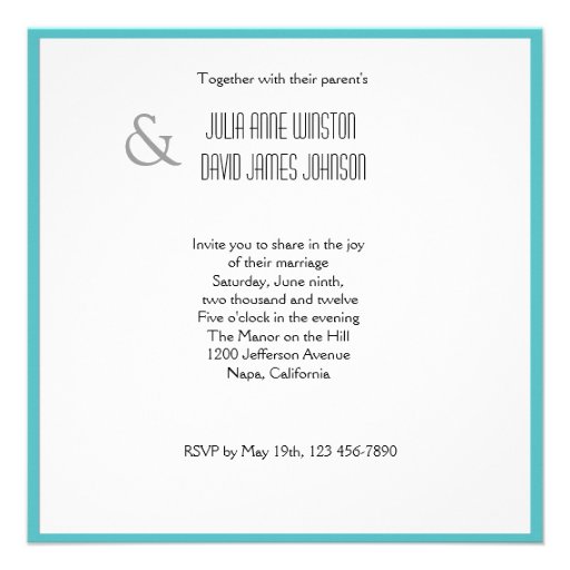 Romantic Swans Wedding Invitation