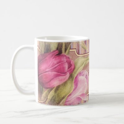 Romantic Tulips Personalized Mug