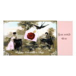 ROMANTIC VALENTINE LETTER ,RED WAX SEAL CUSTOM PHOTO CARD