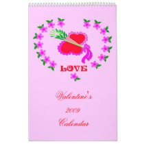 Romantic Valentine's 2009 Calendar