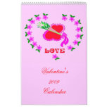 Romantic Valentine's 2009 Calendar