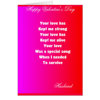 Husband Valentine Poems Cards, Husband Valentine Poems Card Templates ...