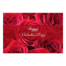 Romantic Valentine's Day Roses Photographic Print