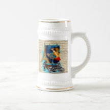 Romantic vintage Paris collage Coffee Mugs