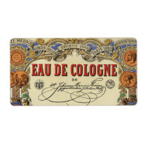 Romantic Vintage Parisian Perfume Label