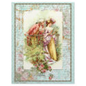 Romantic Vintage Regency Couple with Roses letterhead