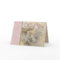 Romantic Vintage Thank you card