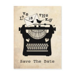 Romantic Vintage Typewriter STD Postcard