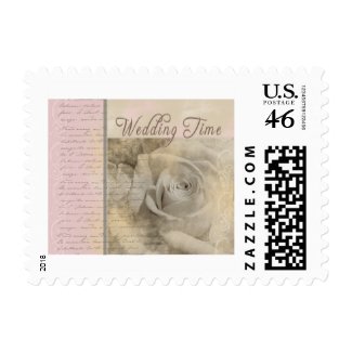 Romantic Vintage Wedding Rose stamp