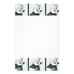 Romantic Vintage White Calla Lilies Personalized Stationery