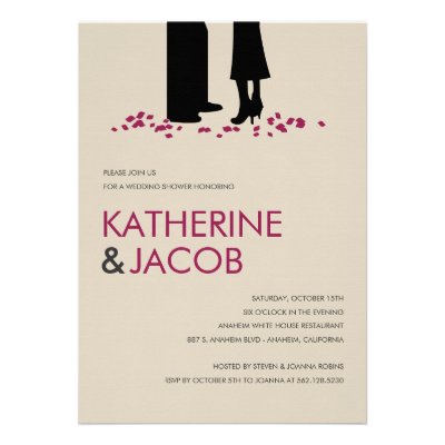 Romantic Vows Wedding Shower Invites