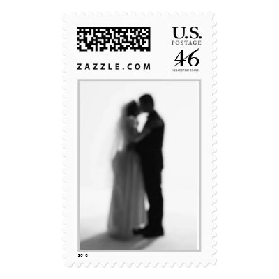 Romantic Wedding Couple (1) Postage Stamp