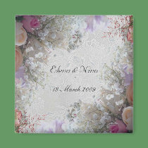 Romantic Wedding Favor Magnet by elenaind Romantic Wedding Favor Magnet