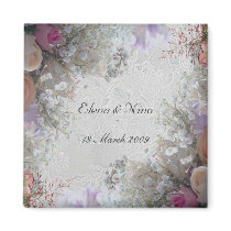 Romantic Wedding Favor  Magnet