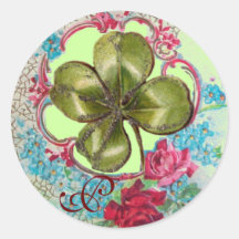 ROMANTICA / ST.PATRICK'S SHAMROCK MONOGRAM STICKER