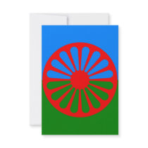 Romany gypsy flag invitation