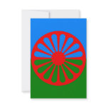 Romany gypsy flag invitation