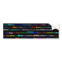 Rome Black Bumper Sticker