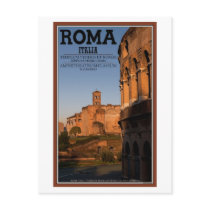 Rome - Colosseum and Temple of Venus Postcard