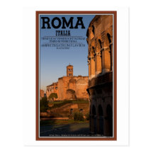 Rome - Colosseum and Temple of Venus Postcard