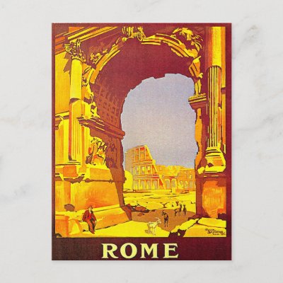 Travel Postcards on Express Railway Vintage Italy Travel Postcards From Zazzle Com
