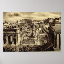 Rome, Foro Romano, artist's impression Poster