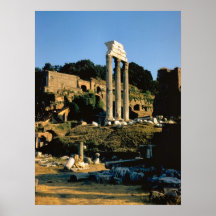 Rome; in the Forum Poster
