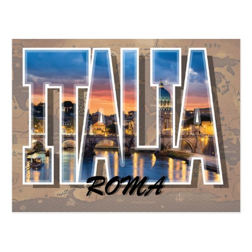 Rome, Italy Postcard Zazzle