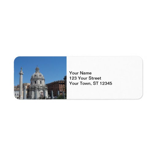 Rome, Italy Return Address Label Zazzle