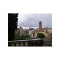 Rome on a rainy day  posters