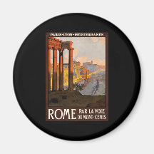 Rome par la voie du Mont-Cenis Refrigerator Magnet