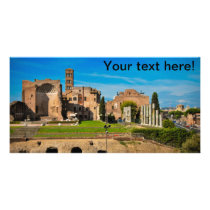 Rome ruins customized photo card