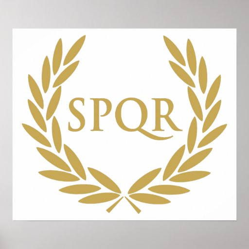 Rome Spqr Roman Senate Seal Poster Zazzle