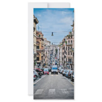 Rome street custom rack card