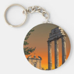 Rome - Temple Ruins in Forum Romanum Keychains