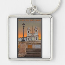 Rome - The Spanish Steps Keychains