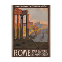 Rome through the Mont-Cenis postcards