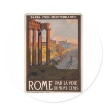 Rome through the Mont-Cenis stickers
